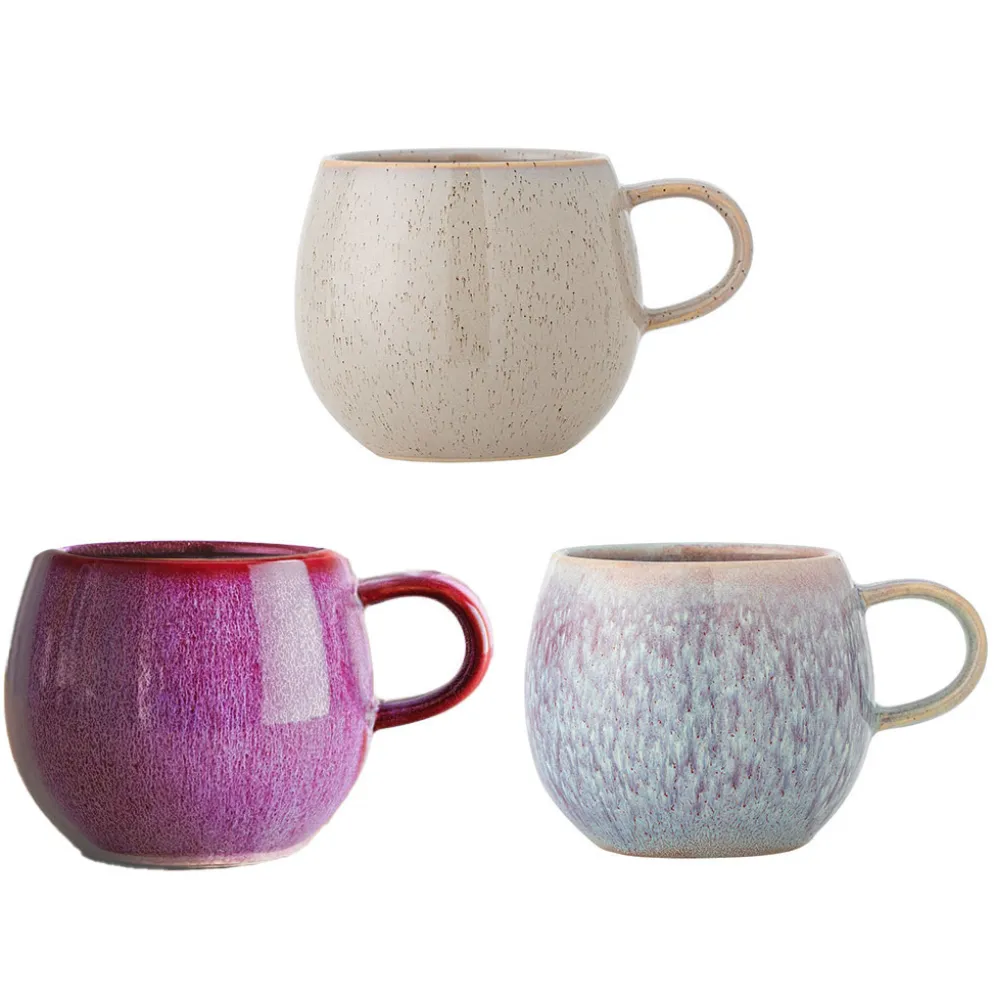 Bloomingville Addison Becher Rose 3er-Set