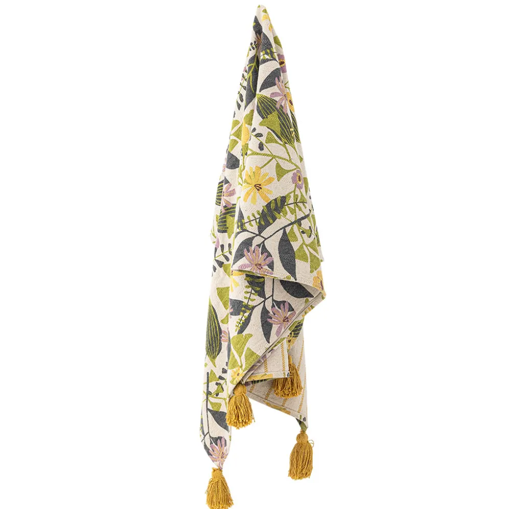Bloomingville Camelie Decke Bunt