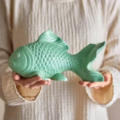 Bloomingville Deko-Figur Fisch Sukey Grün