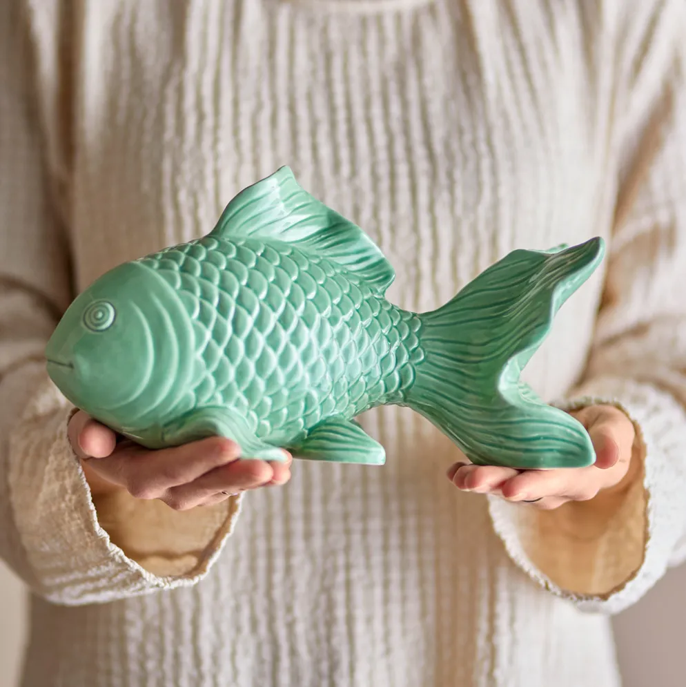 Bloomingville Deko-Figur Fisch Sukey Grün