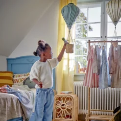 Bloomingville Deko-Mobile Heißluftballon Pomp Gelb
