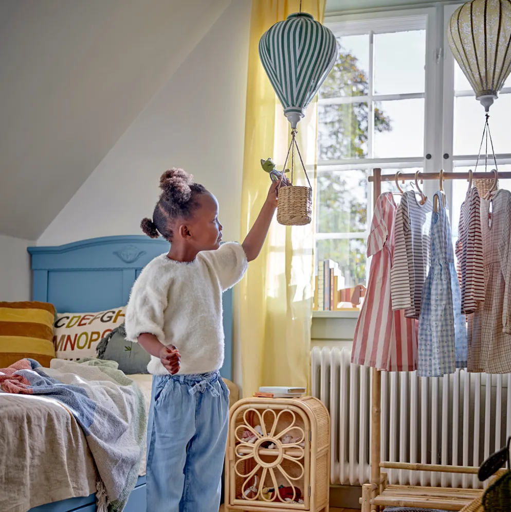 Bloomingville Deko-Mobile Heißluftballon Pomp Gelb