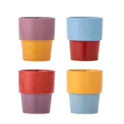 Bloomingville Ewan Becher Bunt 4er-Set