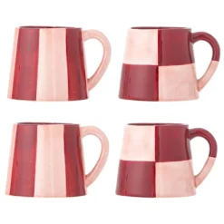 Bloomingville Floki Becher Rose 4er-Set