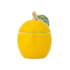 Bloomingville Gefäß mit Deckel Limone Gelb