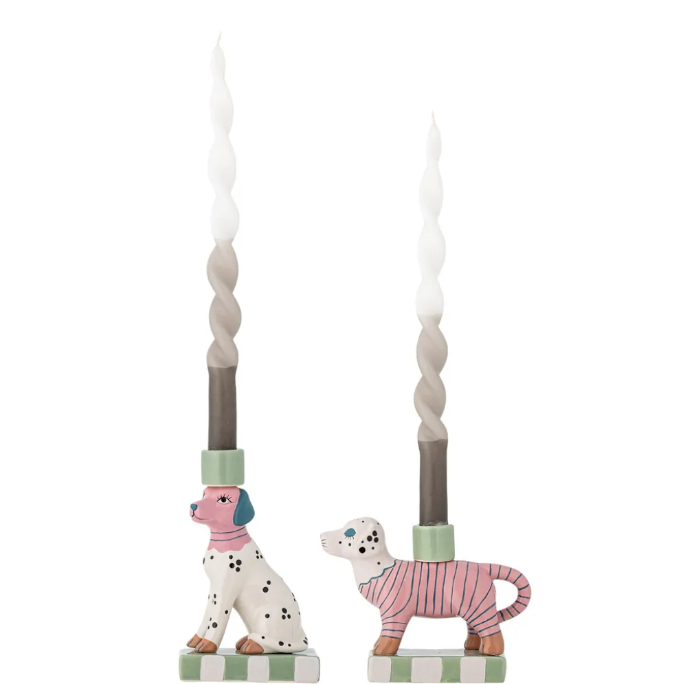 Bloomingville Kerzenhalter Doglie Rose 2er-Set