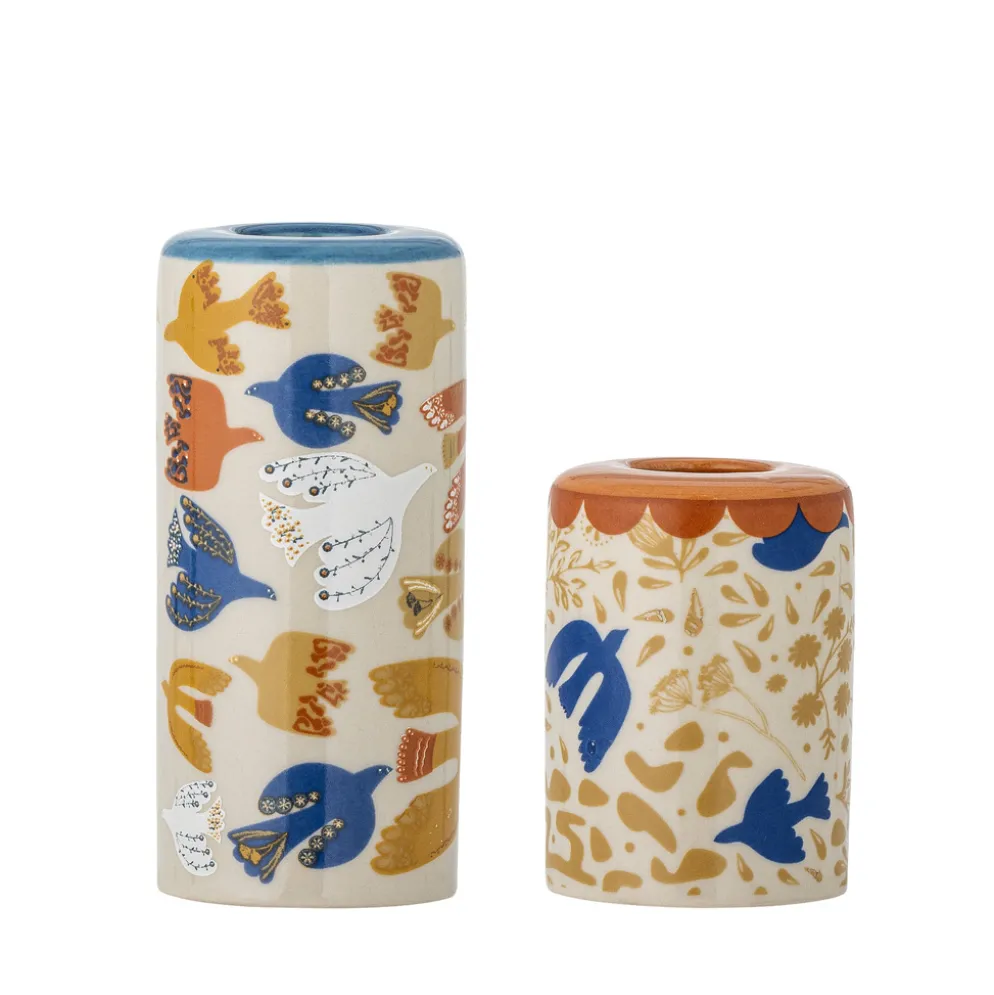 Bloomingville Kerzenhalter Anniversary Braun 2er-Set