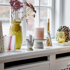 Bloomingville Kerzenständer Reem Braun 2er-Set
