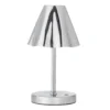 Bloomingville Lampe tragbar & wiederaufladbar Lianna Silber