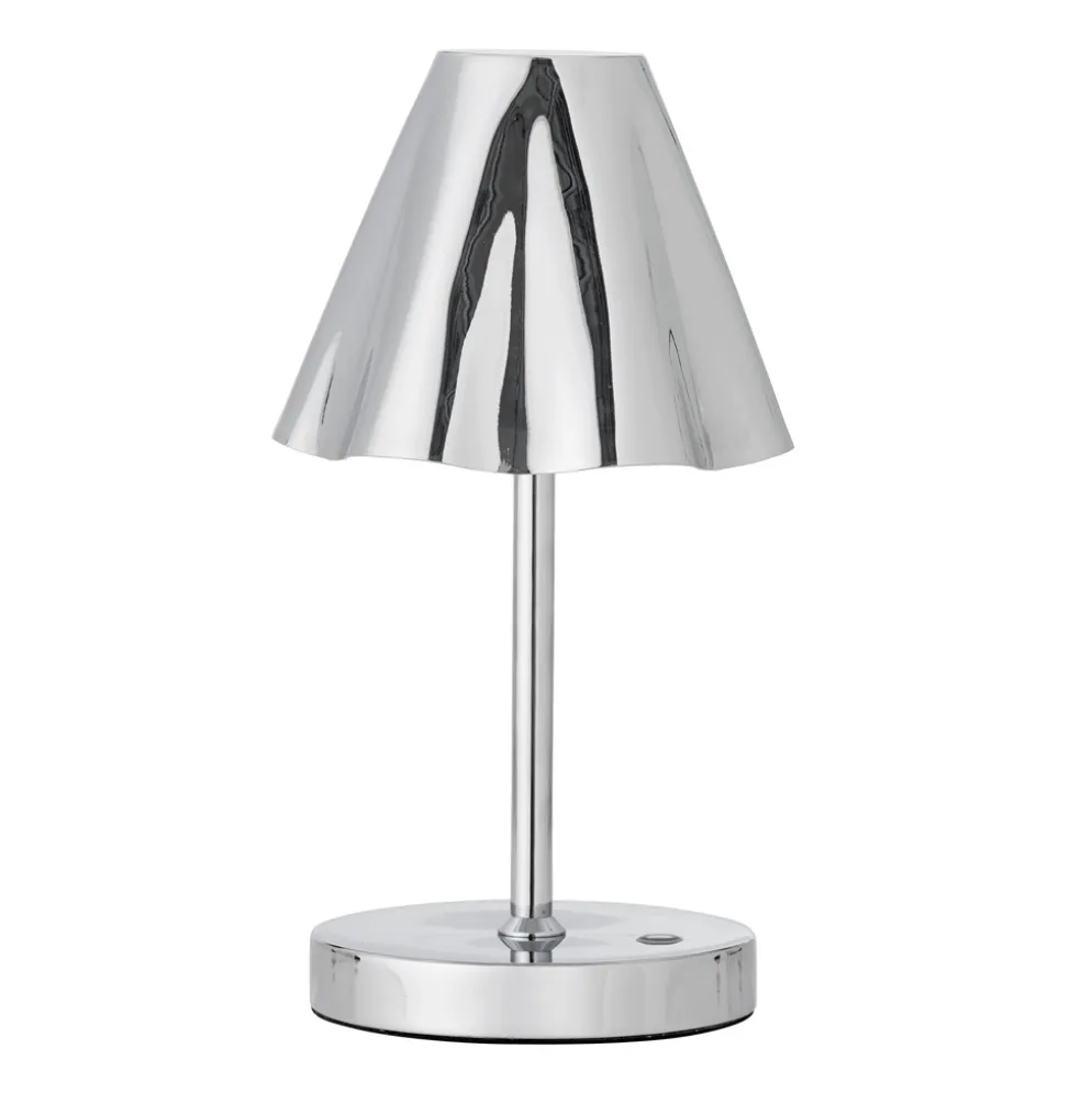 Bloomingville Lampe tragbar & wiederaufladbar Lianna Silber