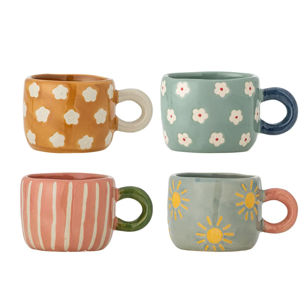 Bloomingville Nini Tasse Bunt 4er-Set