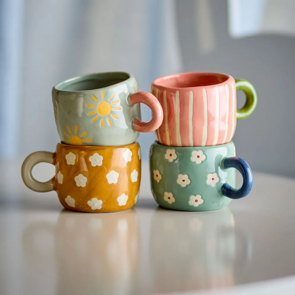 Bloomingville Nini Tasse Bunt 4er-Set
