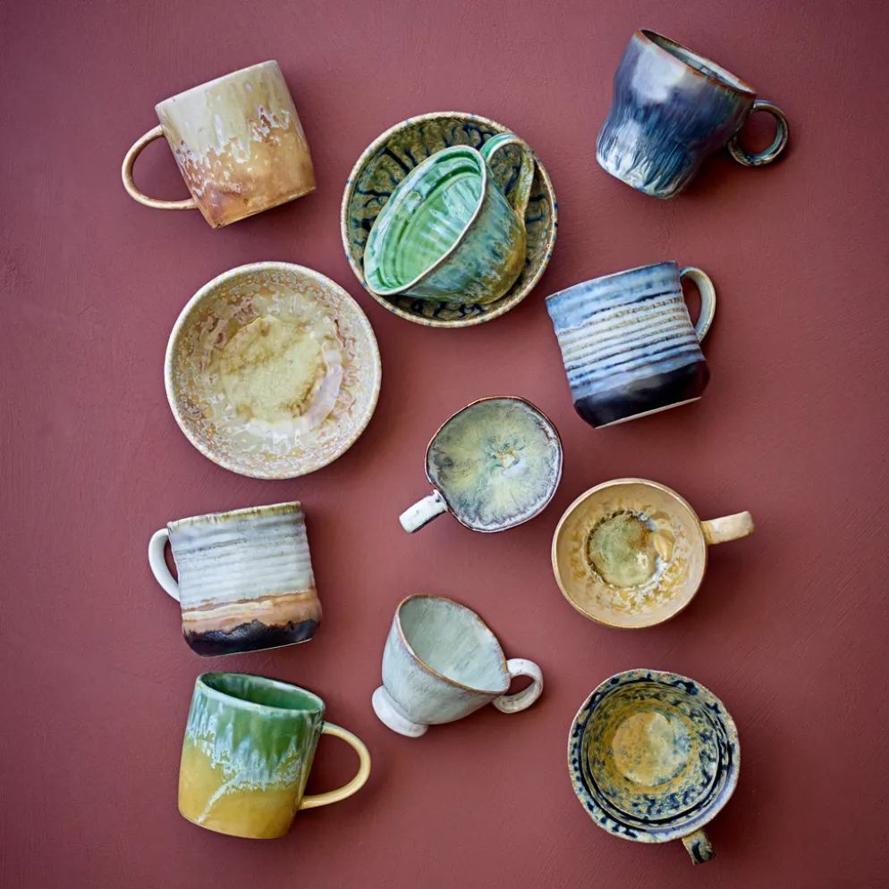 Bloomingville Tasse Deana Braun 4er-Set