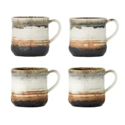 Bloomingville Tasse Deana Braun 4er-Set