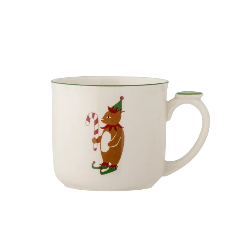 Bloomingville Tasse mit Deckel und Teesieb Valentin Grün