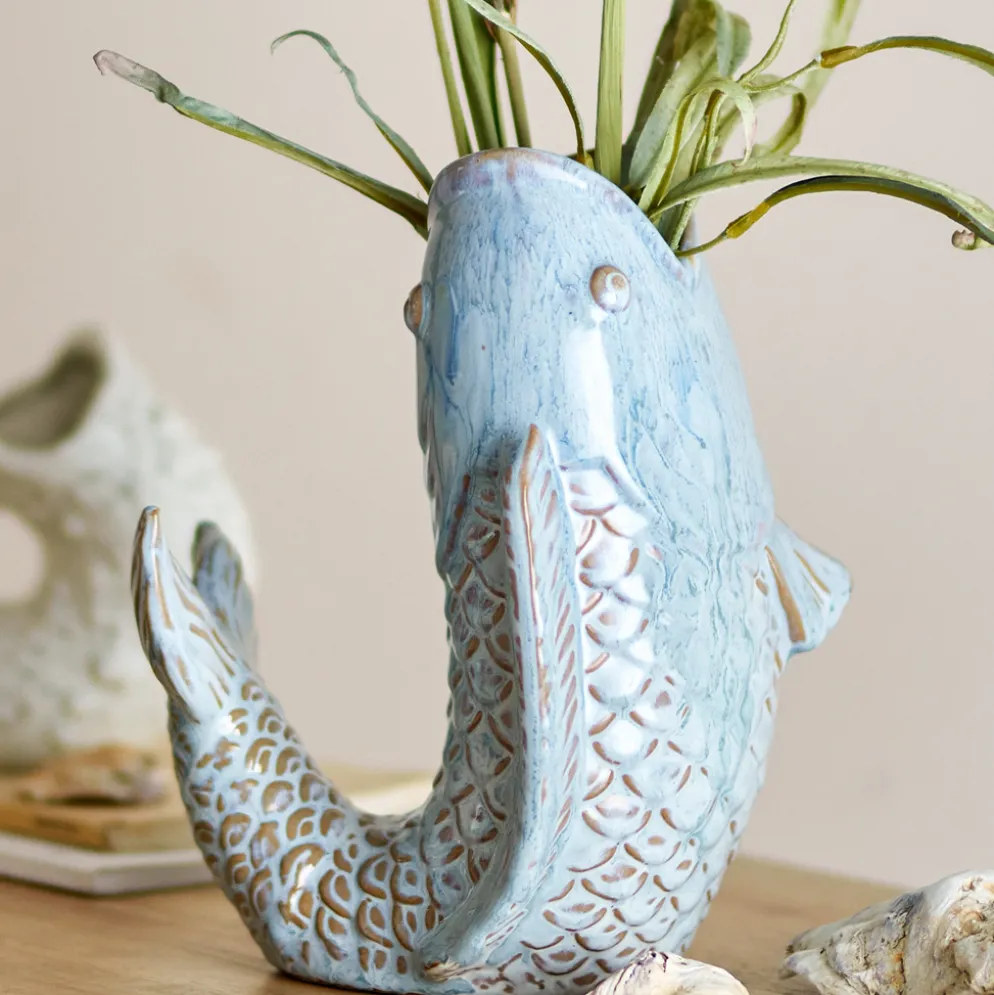 Bloomingville Vase Hiro Blau