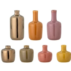 Bloomingville Vase Maien Braun 7er-Set