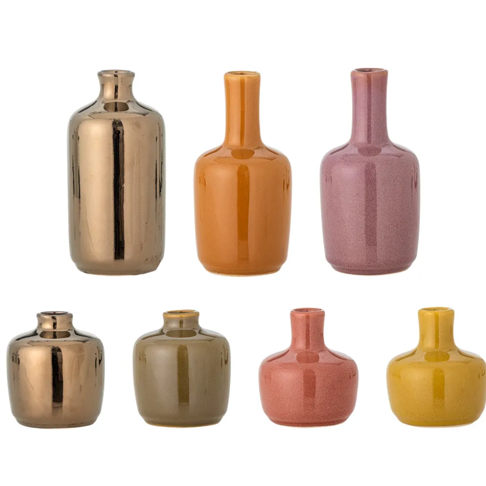 Bloomingville Vase Maien Braun 7er-Set