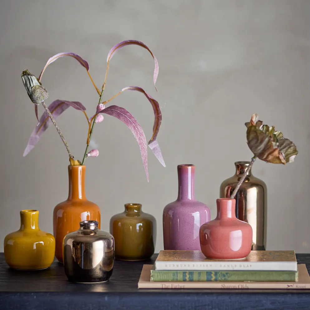 Bloomingville Vase Maien Braun 7er-Set