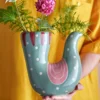 Bloomingville Vase Trudy Grün