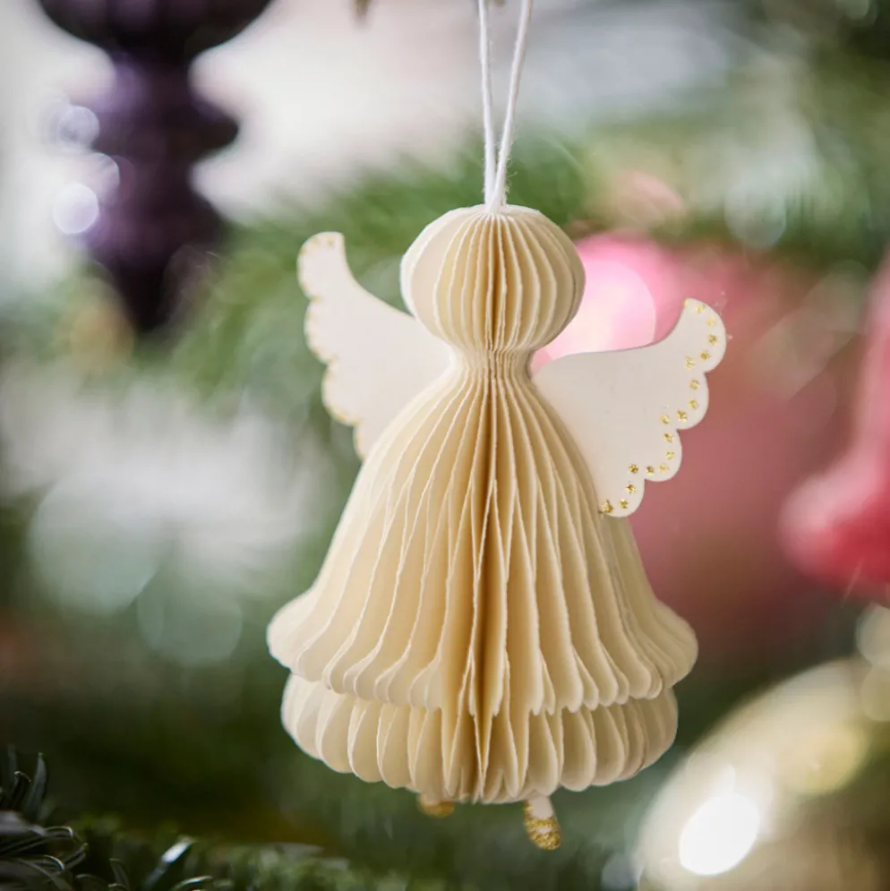 Bungalow Denmark Anhänger Honeycomb Angel Cream 2er-Set