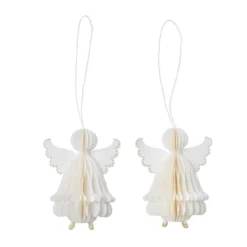 Bungalow Denmark Anhänger Honeycomb Angel Cream 2er-Set