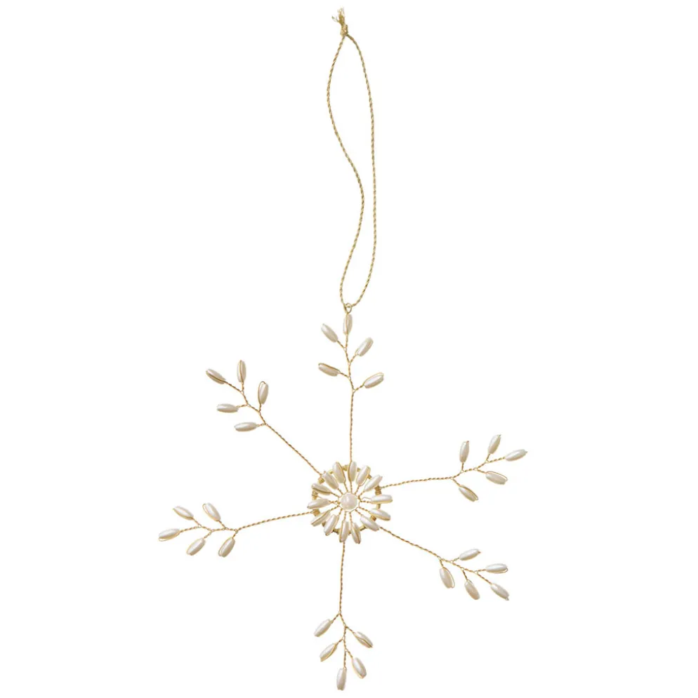 Bungalow Denmark Anhänger mit Perlen Star Ø13cm Gia Pearl