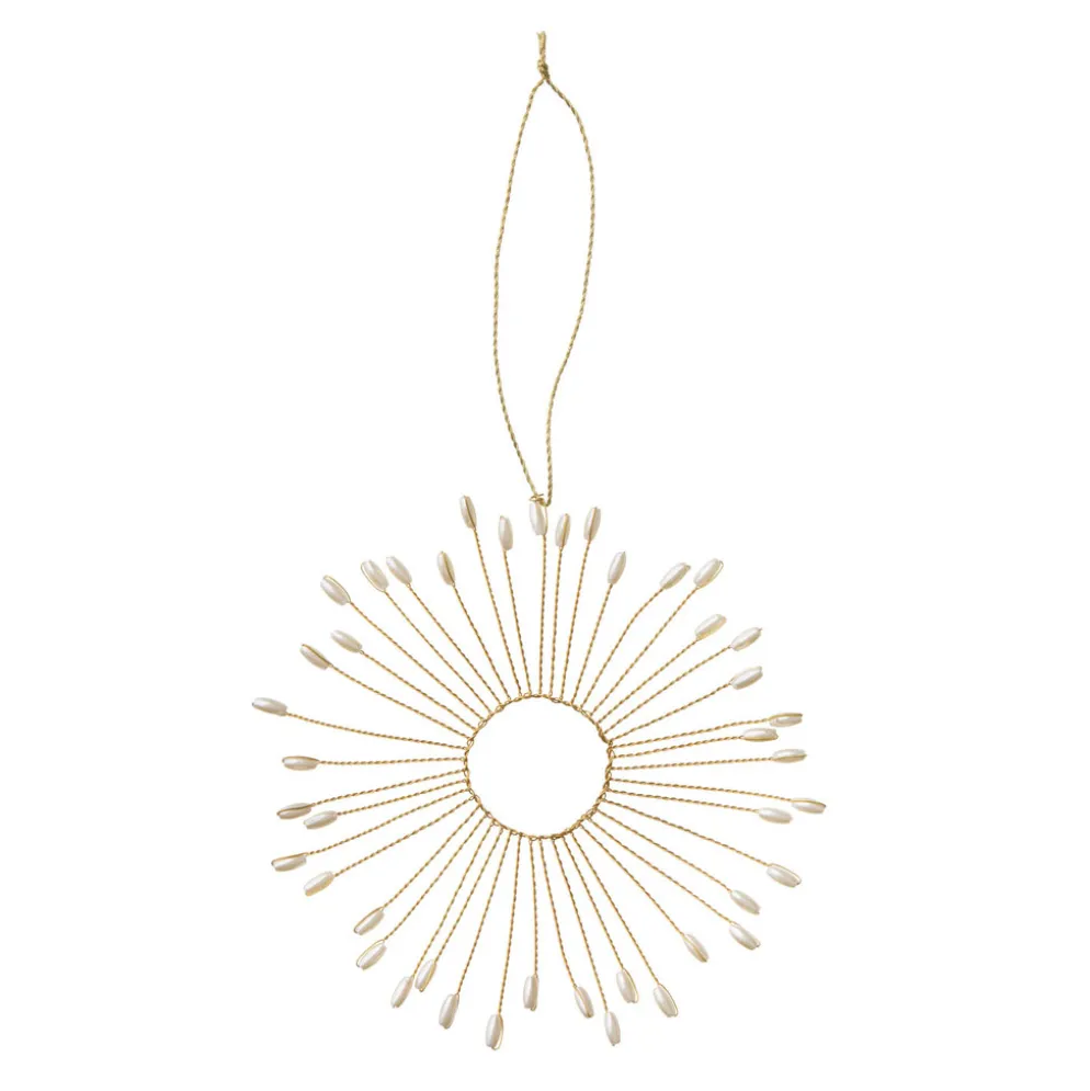 Bungalow Denmark Anhänger mit Perlen Orb Ø13cm Gia Pearl
