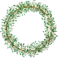 Bungalow Denmark Anhänger mit Perlen Kranz Ø18cm Mio Emerald