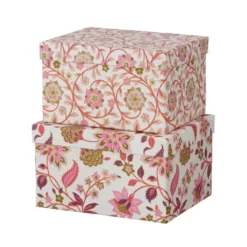 Bungalow Denmark Box Brick Divya Cerise 2er-Set
