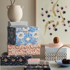 Bungalow Denmark Box länglich S Naya Indigo 2er-Set
