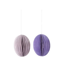 Bungalow Denmark Dekoanhänger Ei Swirl Lilac S 2er-Set