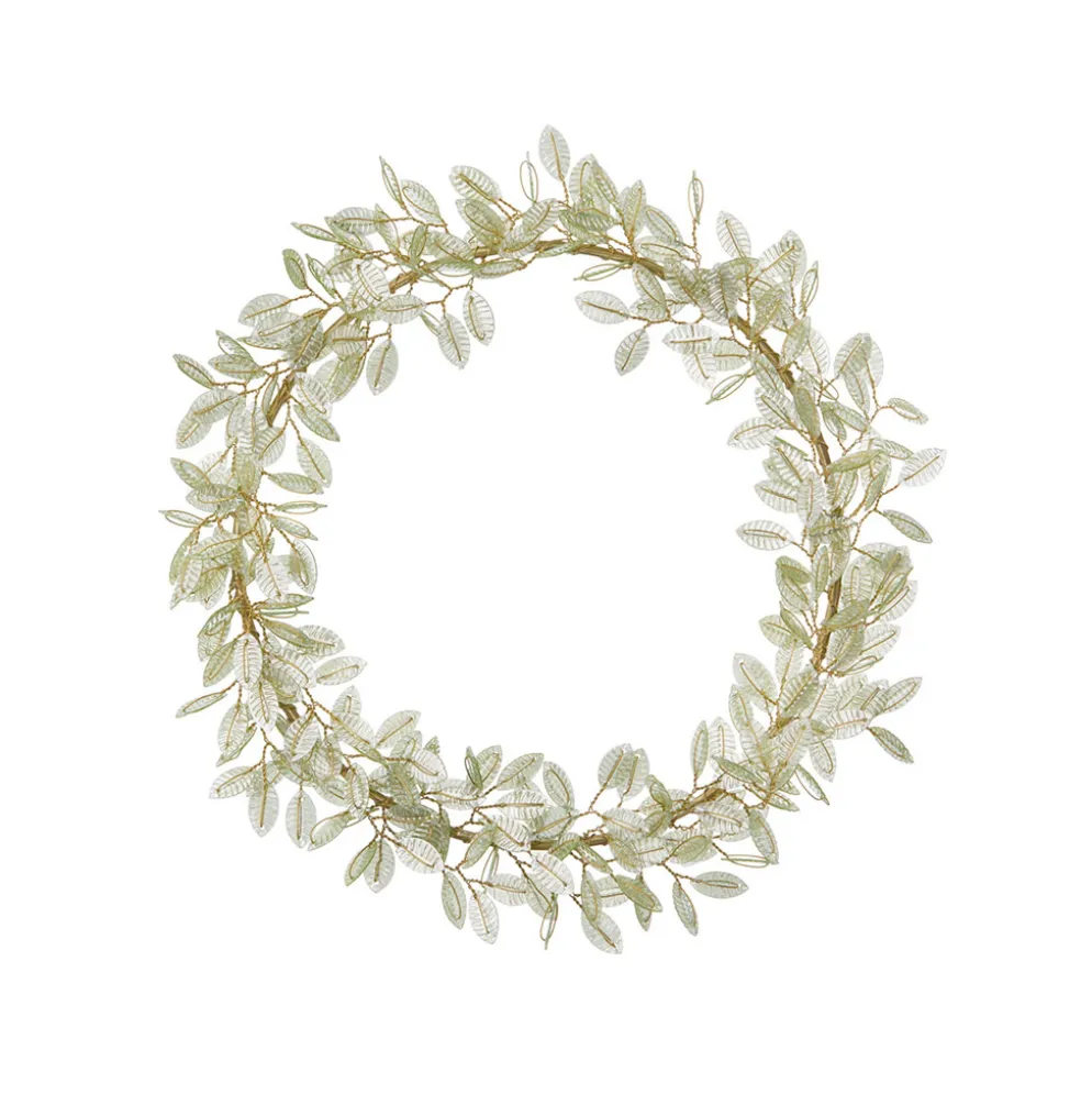 Bungalow Denmark Deko-Kranz mit Perlen Ø18cm Lira Pale Green