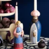 Bungalow Denmark Kerzenhalter Engel mit Taube Ruby