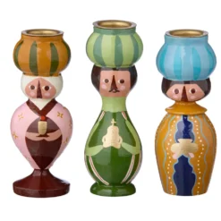 Bungalow Denmark Kerzenhalter 12cm Heilige Drei Könige 3-teilig