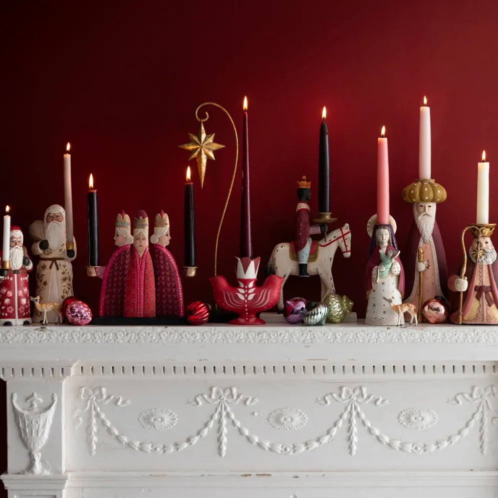 Bungalow Denmark Kerzenhalter Santa Red