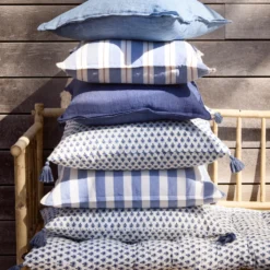 Bungalow Denmark Kissenhülle 50x70cm Milan Ocean Blue