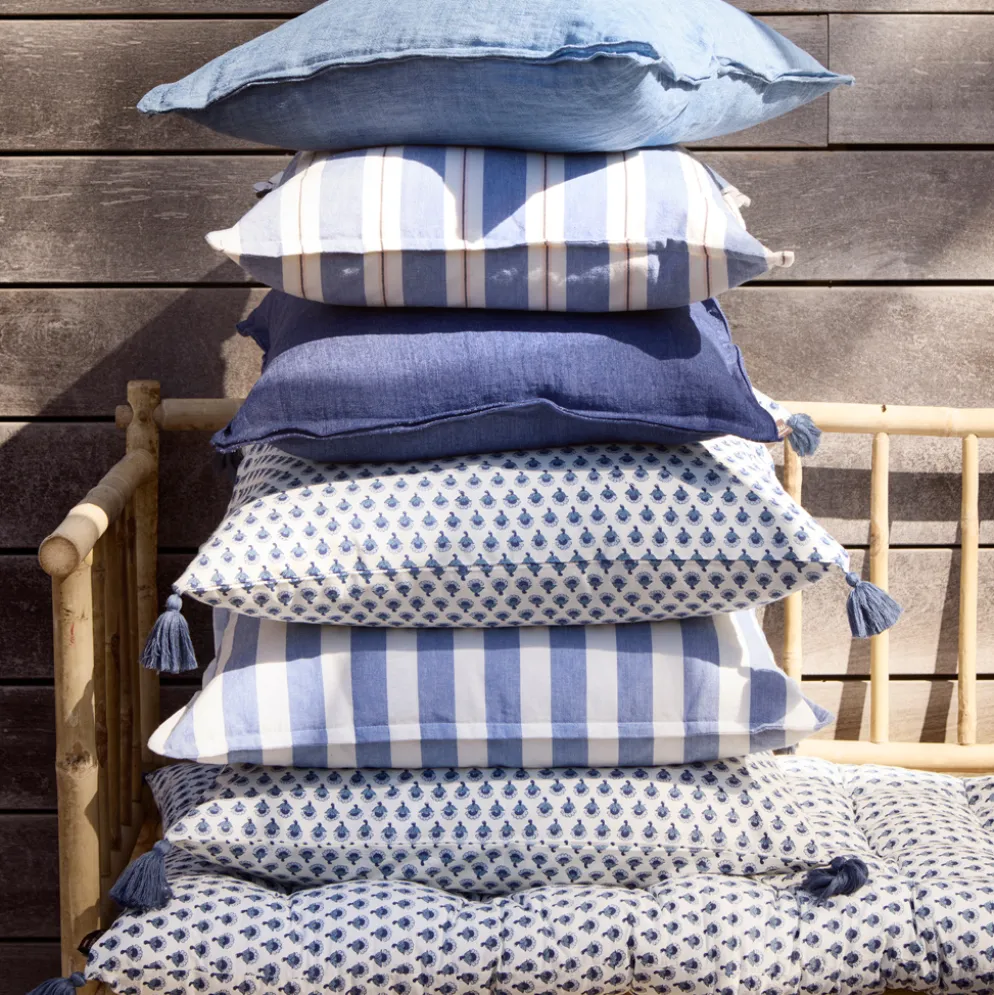 Bungalow Denmark Kissenhülle 50x70cm Milan Ocean Blue