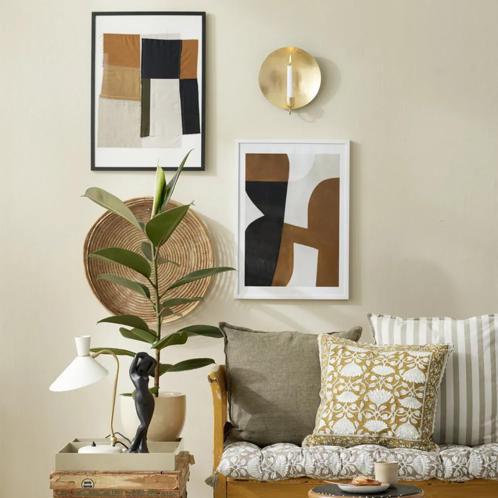 Bungalow Denmark Wandlicht Kerzenhalter Golden Round