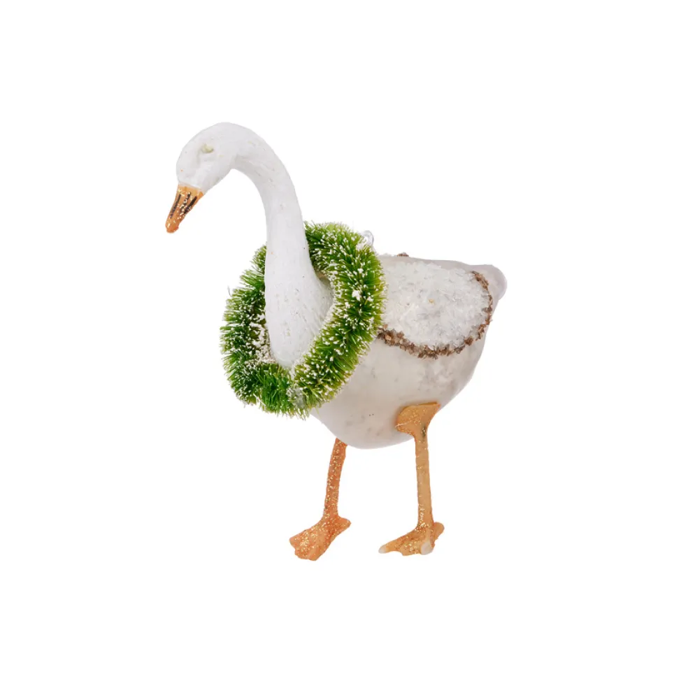 Bungalow Denmark Weihnachtsbaumanhänger Goose White