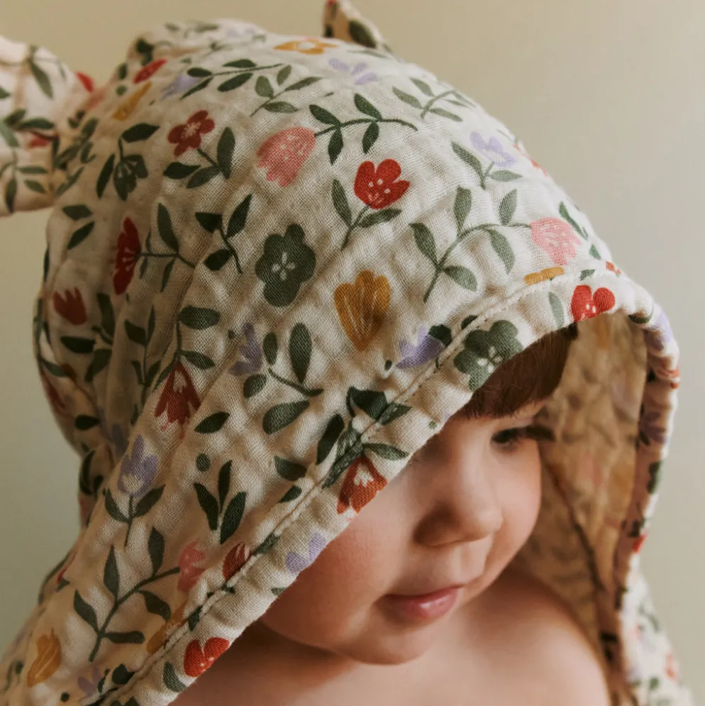 Dear April Balou Baby Kapuzenhandtuch Flower Market