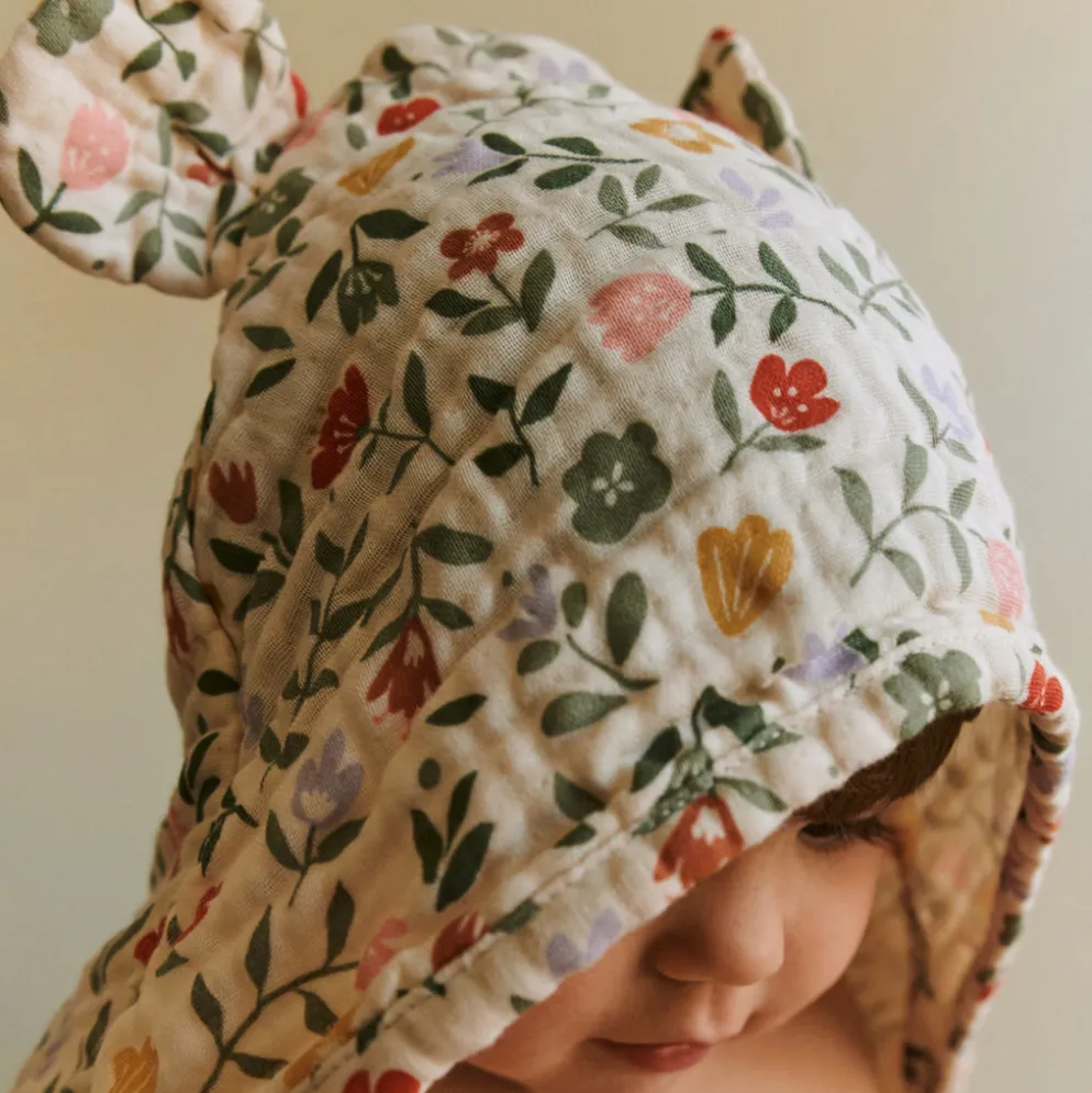 Dear April Balou Baby Kapuzenhandtuch Flower Market