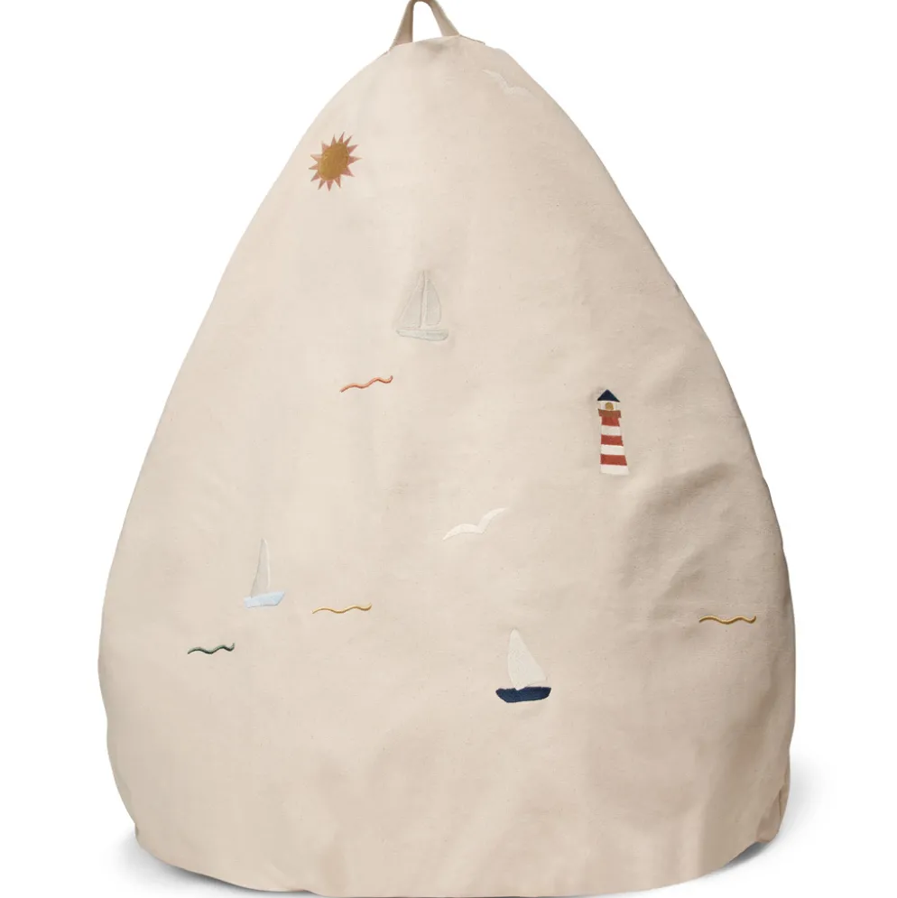 Dear April Bay Sitzsack bestickt Sea Life