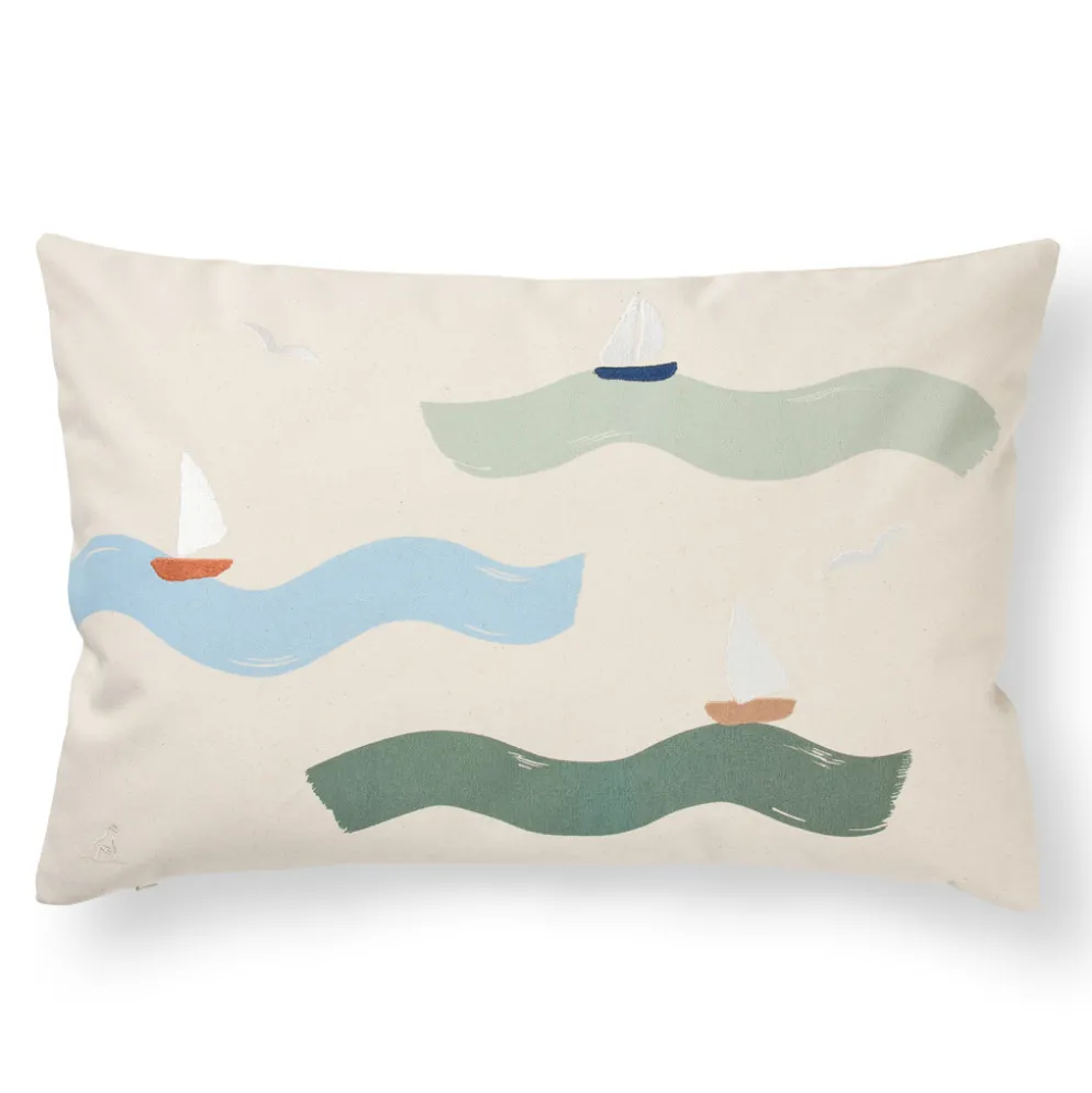 Dear April Cinna Kissen bestickt 40x60 cm Big Waves