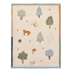 Dear April Grove Wandteppich Quilt Forest Family