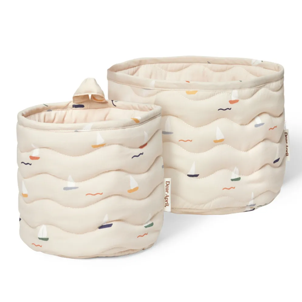 Dear April Kiki Korb Pond Boats 2er-Set