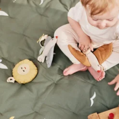Dear April Meri Bestickte Spielmatte Sailboats
