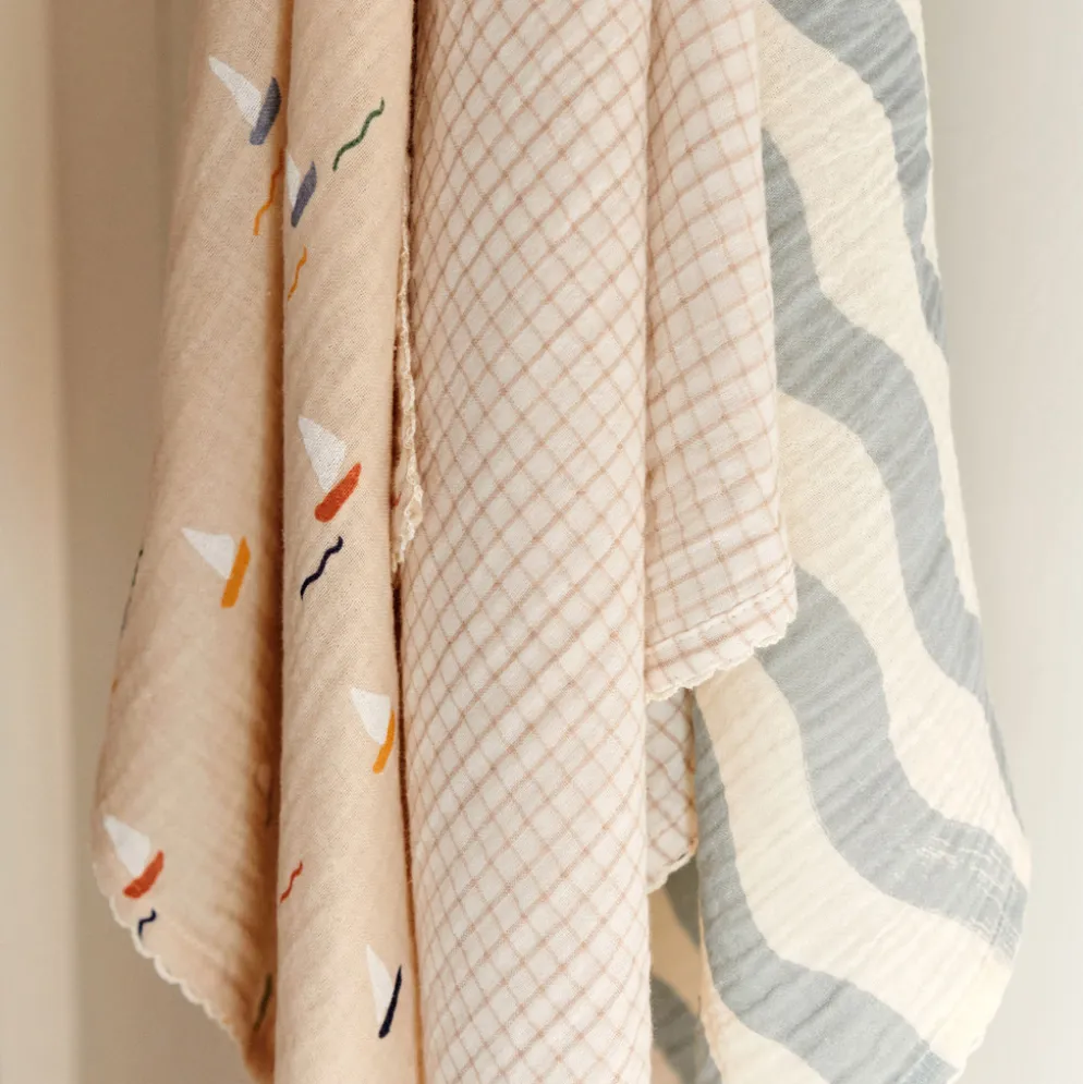Dear April Mio Musselintuch Waves 3er-Set