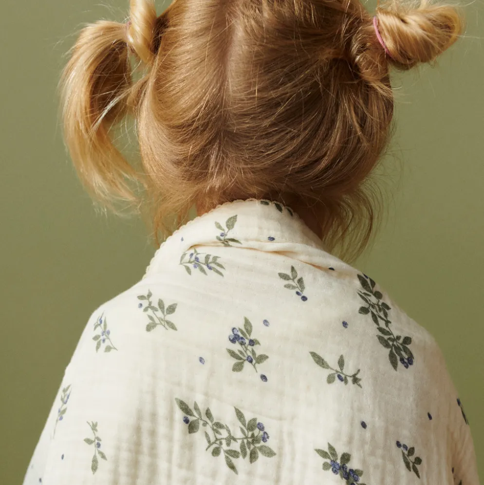 Dear April Murray Babydecke Swaddle-Tuch Blueberries