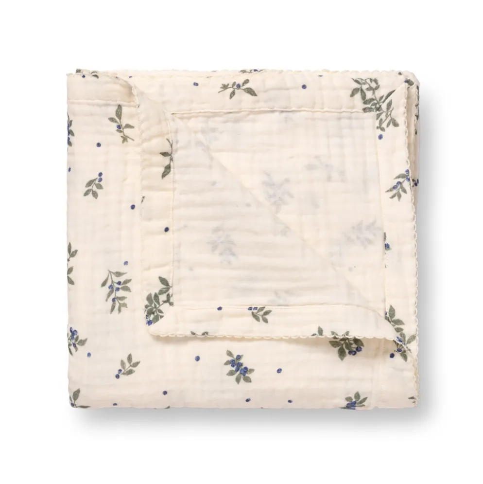 Dear April Murray Babydecke Swaddle-Tuch Blueberries